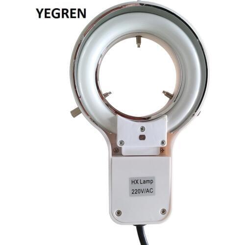 Microscope Fluorescent Ring Light Source White Fluorescent Illuminated Lamp Inner Diameter 60 or 64 mm for Industrial Detection