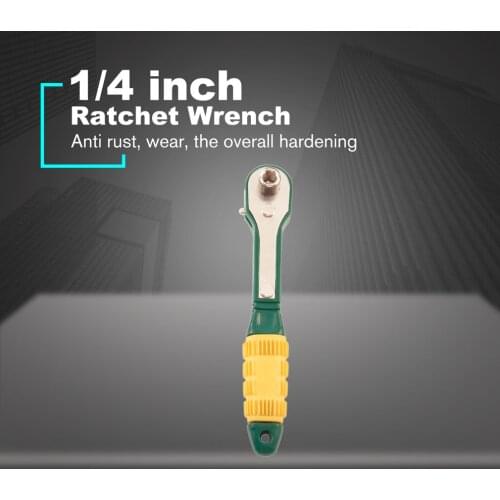 Mini 1/4 inch High Torque Ratchet Wrench Spanner Repair Tools Socket Spanner Quick Release Tool Home Factories Car Modification
