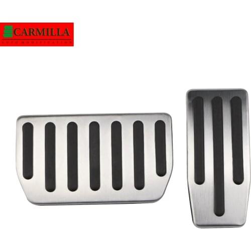 Carmilla Stainless Steel Car Pedals Modification Pad Cover for Tesla Model S X ModelS ModelX 2012 - 2021 Auto Pedal Covers