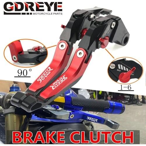 Motorcycle 5D Folding Extendable CNC Moto Adjustable Clutch Brake Levers For Triumph SPEED TRIPLE 2008 2009 2010