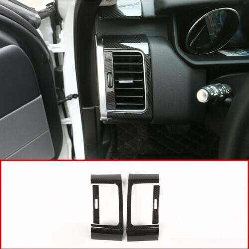 Newest Carbon Fiber Style For Landrover Range Rover Sport RR Sport 2014-2018 ABS Plastic Side AC Vent Frame Cover Trim