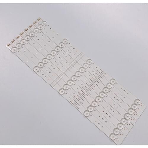 New 10set=80pcs 5LED 405mm LED strip For TQL43F4PR001 43E3000 43E3500 5800-W43001-3P00 E465853 02K03177A RDL430WY RDL430FY