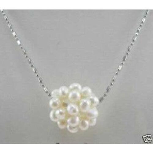 New Style Hot sale****Beautiful White Pearl Ball Pendant Necklace Fashion Wedding Party Jewellery