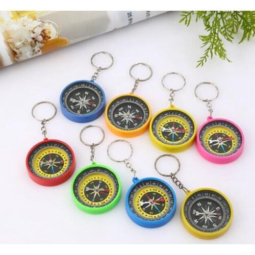 Portable emergency compass keychain outdoor survival compass tool navigation wild tool promotional gift Free shipping