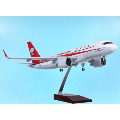NEO Sichuan Airline Airlines Resin Aircraft 1:80 Airbus 40CM Airplanes Aviation Model Light Diecast Plane A320 Gift Souvenir Toy