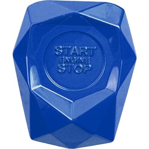 Blue Car Start Button Protective Cover Universal Car Engine Start Stop Push Button Switch Cover Decorative Trim