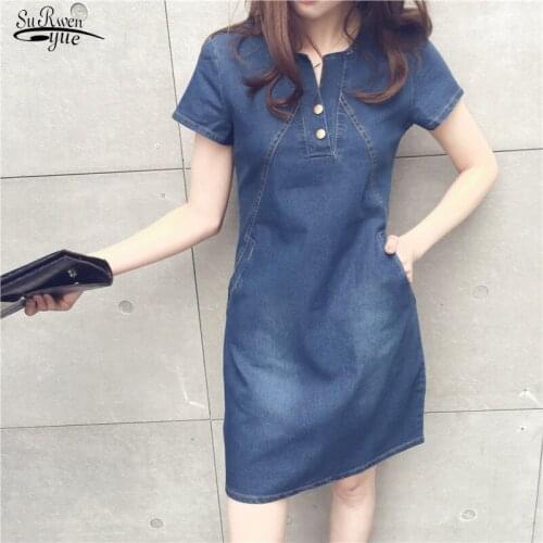 SURWENYUE Summer Dresses With Buttons