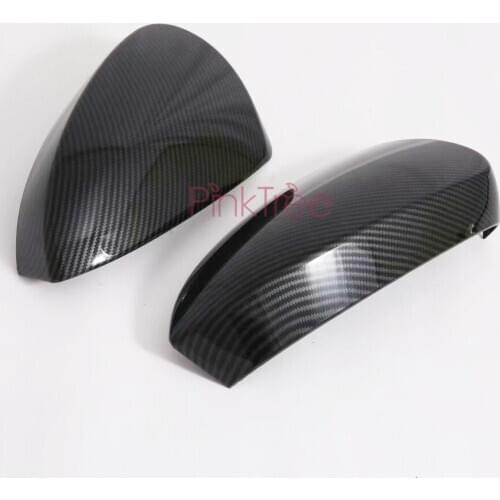 Carbon FIber Color Rearview Mirror Cover Trims Sticker For Toyota Rush 2018 2019 2020 Styling Car Exterior Accessories