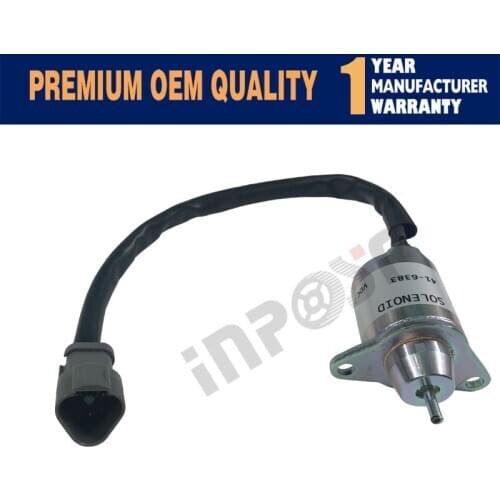 In Stock 41-6383 NEW 1503ES-12S5SUC11S 12V Stop Solenoid Valve For Yanmar Thermo King TK