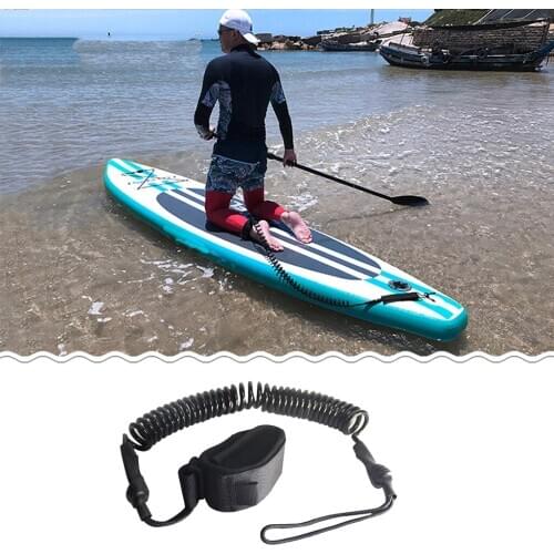 Surfing String Surfboard Ankle Leash Coiled Foot Leg Rope Stand Up Paddle Board