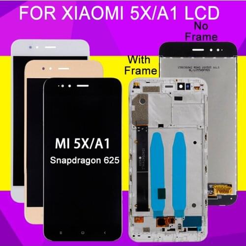 Catteny For Xiaomi Mi A1 LCD Touch Panel Screen Digitizer Assembly Replacement For Xiaomi 5X Display Free Shipping With Frame