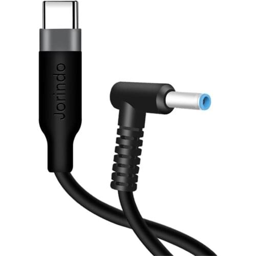 1pc Type-c Male To Dc 4.5*3.0mm Male Pd Charger Connector Adapter Cable for Hp Notebook New Portable 65w 3A