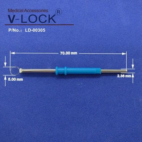 2018 electrosurgical ESU pencil loop electrode 2.36*70mm for ESU cautery pencil diathermy pencil 10pcs packing