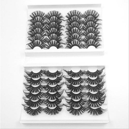 24 Pairs False Eyelash Own Brand Thick Volume Eyelashes Long Soft 5D 25mm Mink Eyelash With High Quality