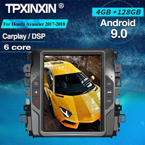 4+128 Wireless Carplay For Honda Avancier 2017-2018 Car Multimedia Player GPS Navi unit Autoradio Audio Stereo Cassette Recorder