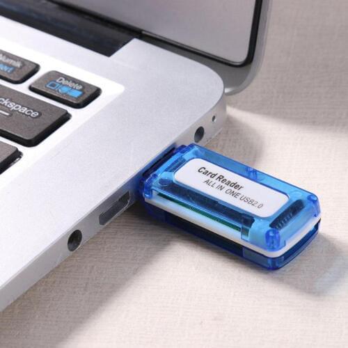 ALLOYSEED Portable 4 in 1 Memory Card Reader Multi Card Reader USB 2.0 All in One Cardreader for Micro SD TF MS Micro M2 New