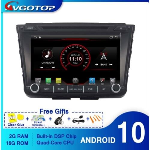 AVGOTOP Android 10 WINCE Bluetooth GPS Car Radio DVD Player for HYUNDAI Ix25 2G 16G MP3 MP4 Vehicle Multimedia