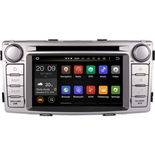 4GB RAM Android 8.0 Car Radio Stereo GPS Navigation For Toyota Hilux 2012 2013 2014 2015 DVD Video Multimedia Player Head Unit