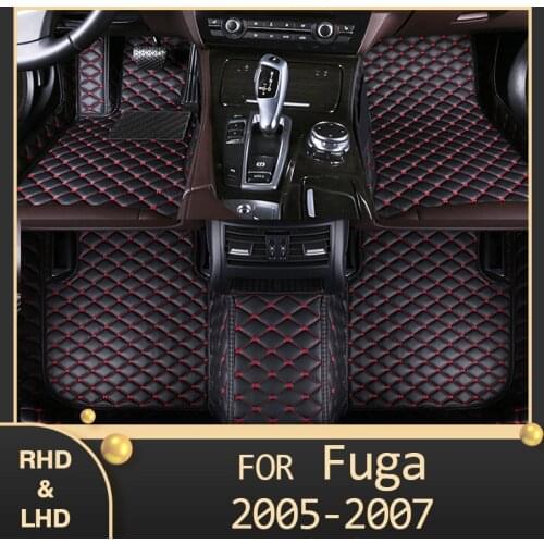 MIDOON Car floor mats for Nissan FUGA 2005 2006 2007 Custom auto foot Pads automobile carpet cover