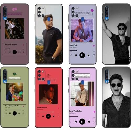 Black tpu Case For Samsung Galaxy A50 50S A30S A10 A01 A11 A21S A31 A41 A51 A71 M21 M30S S10 LITE Cover Niall Horan