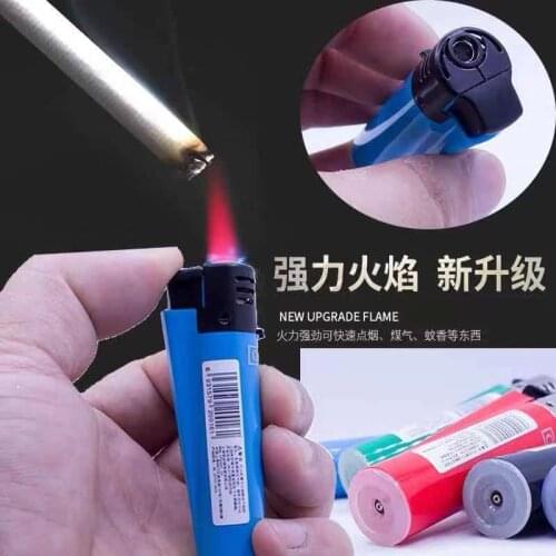 Color Clipper Can Benefit Windproof Lighter Inflatable Explosion-proof Electronic Lighter Windproof Straight Lighter