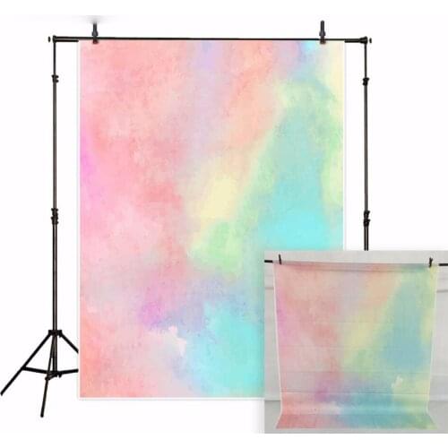 MEHOFOTO Photography Backdrops Pastel Rainbow Color Photocall for Newborn Baby Kids Photo Background Photography A Photo lv1907