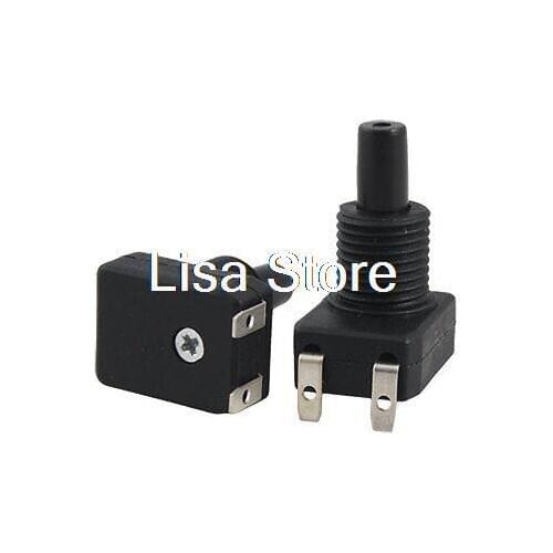 Horizontal 2 Pin Latching On/Off Push Button Canopy Switch AC 250V 3A