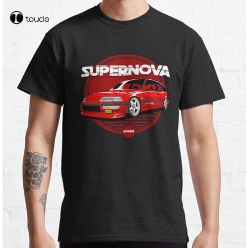Civic Ef Supernova Red Civic Civicef Jdm Japan Classic T-Shirt Cotton Tee Shirt