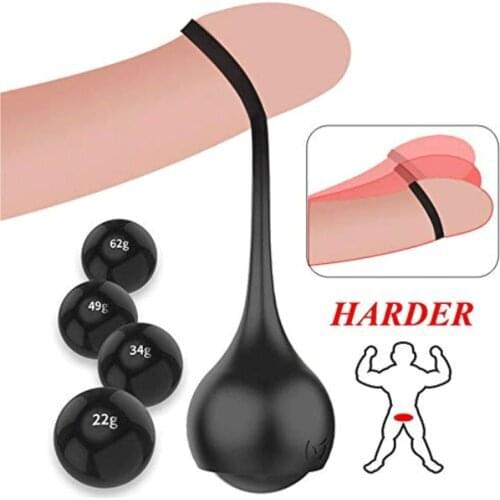 Male Physical Penis Weights Silicone Ball Stretching Extender Exercise Massager Back Gravity Ring Dumbbell Enhance t Device Ring
