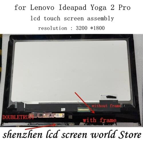 Original with bezel For Lenovo IdeaPad Yoga 2 Pro 13 LTN133YL01-L01 Laptop LCD Touch Screen Assembly 3200*1800