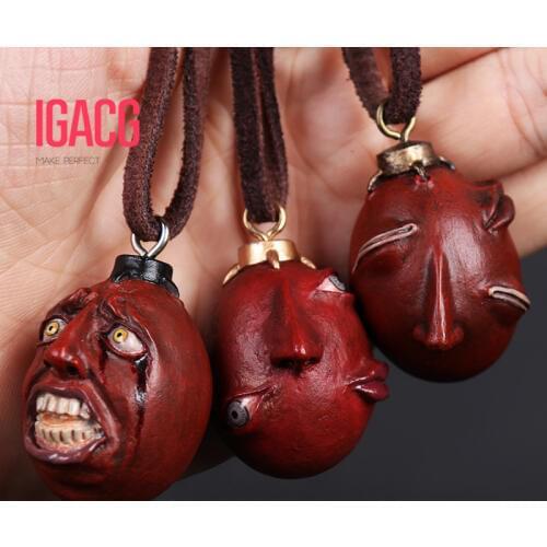 2013 Version Berserk Guts Behelit Griffith Beherit Necklace Beheritto With Suede Rope Band of The Hawk Nosferatu Zodd Zoddo
