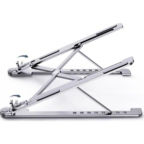 Portable Laptop Stand Aluminium Foldable Support Base Adjustable Bracket Notebook Holder For Macbook Air Pro HP Dell Xiaomi ASUS