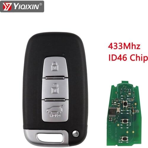 YIQIXIN 3 Button Car Remote Smart Key Suit For HYUNDAI I30 I45 Ix35 K2 K5 Genesis Equus Veloster Tucson Sonata Elantra For Kia