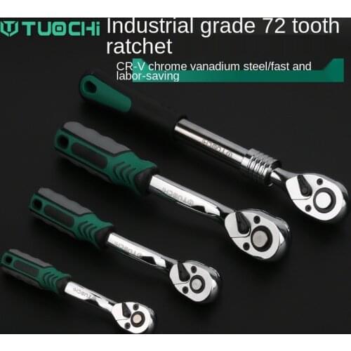 1/4 "3/8" 1/2 24/72 Teeth Ratchet Wrench Extendable Telescopic Socket Wrench Ratchet Spanner CR-V Quick Professional Hand Tools