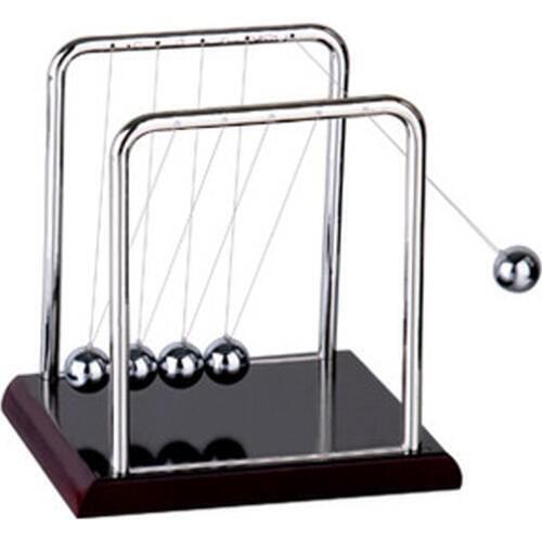 2016 Early Fun Development Educational Desk Toy Gift Newtons Cradle Steel Balance Ball Physics Science Pendulum