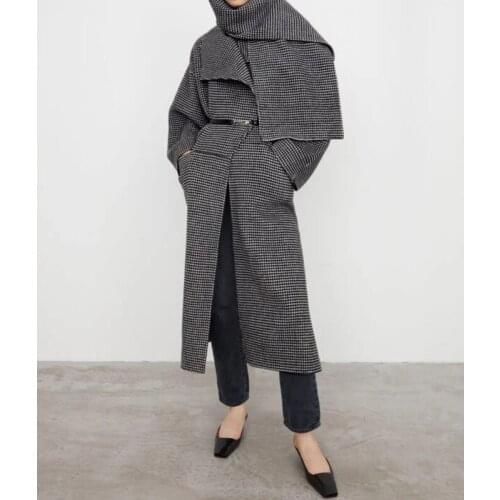 RUANDAI Women's Gray Coats