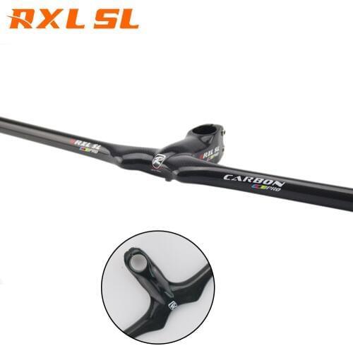 RXL SL Bike Handlebar Carbon MTB Black Mountain Carbon Handlebar MTB Integrated Handlebars With Stem Flat Bicycle Handlebars