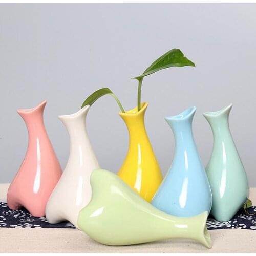 Garden Home Decoration Vases Tabletop Aromatherapy Bottle Ceramic Plant Irregular Vases For Decoration Christmas Gift Craft t4