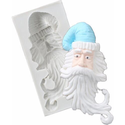 Santa Claus Chocolate Mold Fondant Cake Silicone Moulds Silicone Mold Christmas Fondant Cake Silicone Mould Clay Mo Baking Resin