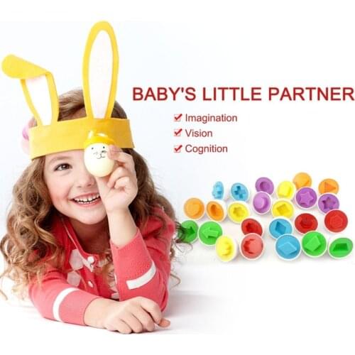 Toddler Shape Matching Eggs Educational Toys For Children Color Shape Recognize Infant Intelligent Early Learning Puzzle Games