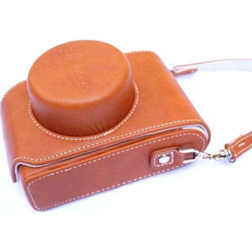 New D-Lux 7 Camera Video Bag PU Case Brown Color for Leica D-Lux7 Digital Camera