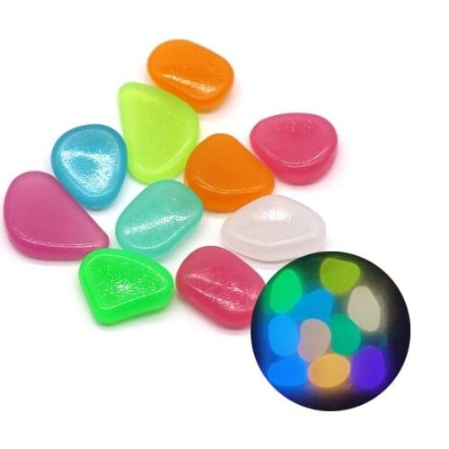 Glow in the Dark Garden Pebbles Glow Stones Rocks For Walkways Garden Path Patio Lawn Garden Yard Decor,party Luminous stones