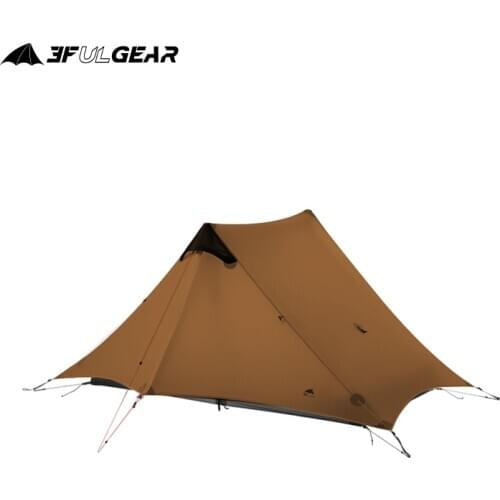 3F UL GEAR LanShan 2 2 Person Outdoor Ultralight Camping Tent 3-Season Professional 15D Silicone Rodless-Tent 4-Season