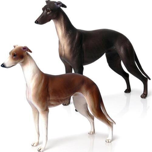 High-quality Simulation Lingxiao Dog Model Ornaments Home Decorations Hound Animal Work Realistic Toys For Children