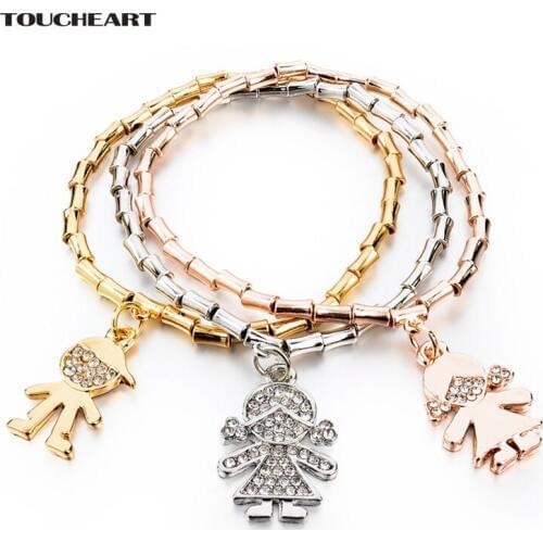 TOUCHEART Crystal Bracelets With Stones For Women Gold color Charm Bracelet Femme Turkish Jewelry 2017 Gifts SBR150209