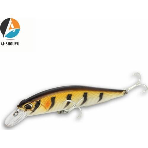 1pcs Hard Bait Fishing Lures 10cm 14g 3D Eyes Floating Laser Minnow Hard Aritificial Lure Wobbler Pike Treble Hooks tackle