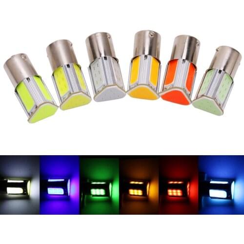 2x Car LED COB Lamps S25 1156 Ba15s 1157 Bay15d Auto Backup Reverse Light Motorcycle Turn Signal Bulb External Lamp P21/5w Diode