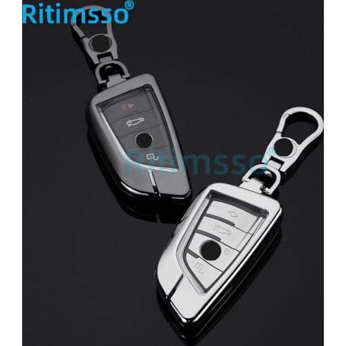 Zinc Alloy +Tpu Car Remote Key Case Cover For BMW 1 2 3 4 5 6 7 Series X1 X3 X4 X5 X6 F30 F34 F10 F07 F20 G30 F15 F16
