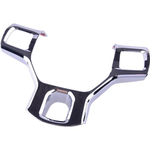 Car Steering Wheel Button Frame Cover Trim ABS Chrome Style Fit for Dodge Ram 1500 2010 2011 2012 2013 2014 2015 2016 2017