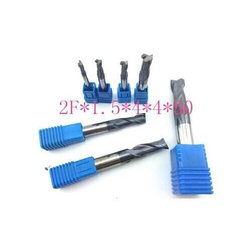 Cnc cutter tool TAPC tungsten alloy milling cutter HRC50 2F*1.5*4*4*50
